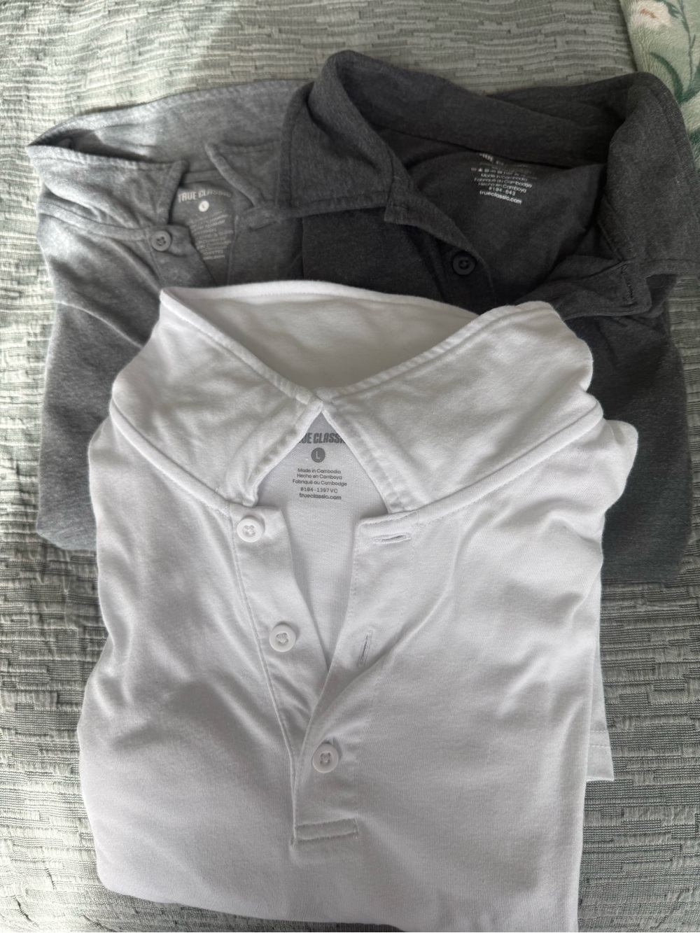 Set of three True classic large polo shirts